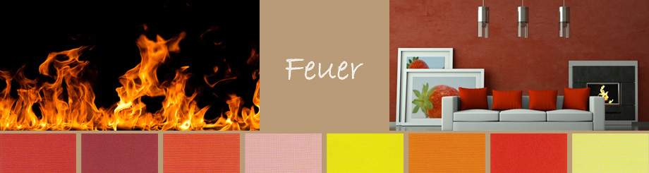 Feng Shui - und die Farben im Raum - Element FEUER