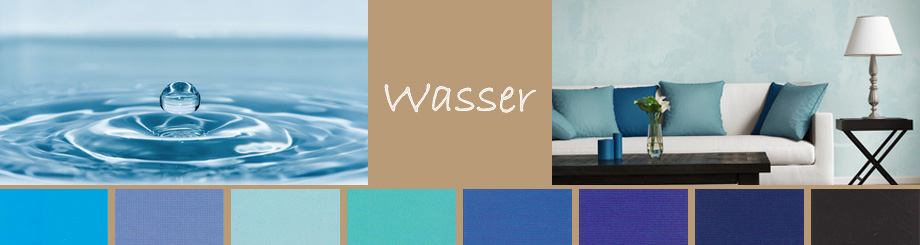 Feng Shui - und die Farben im Raum - Element WASSER